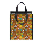 Colorful Cartoon Baby Bear Pattern Print Insulated Lunch Tote