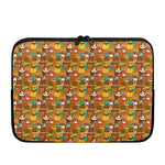 Colorful Cartoon Baby Bear Pattern Print Laptop Sleeve