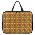 Colorful Cartoon Baby Bear Pattern Print Laptop Sleeve With Handle