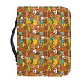 Colorful Cartoon Baby Bear Pattern Print Leather Bible Cover