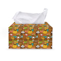Colorful Cartoon Baby Bear Pattern Print Leather Tissue Box Cover