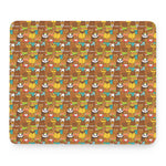 Colorful Cartoon Baby Bear Pattern Print Mouse Pad