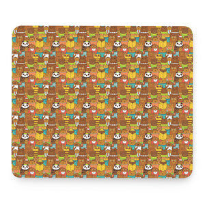 Colorful Cartoon Baby Bear Pattern Print Mouse Pad