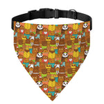 Colorful Cartoon Baby Bear Pattern Print Over The Collar Dog Bandana
