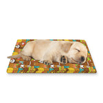 Colorful Cartoon Baby Bear Pattern Print Pet Cooling Mat Cover