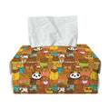 Colorful Cartoon Baby Bear Pattern Print Rectangle Tissue Box Cover