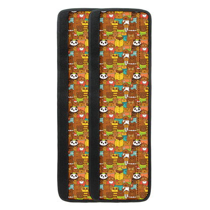 Colorful Cartoon Baby Bear Pattern Print Refrigerator Handle Covers