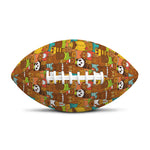 Colorful Cartoon Baby Bear Pattern Print Rugby Ball
