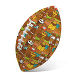 Colorful Cartoon Baby Bear Pattern Print Rugby Ball