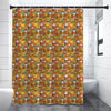 Colorful Cartoon Baby Bear Pattern Print Shower Curtain