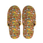 Colorful Cartoon Baby Bear Pattern Print Slippers