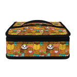Colorful Cartoon Baby Bear Pattern Print Small Lunch Bag