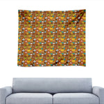 Colorful Cartoon Baby Bear Pattern Print Tapestry