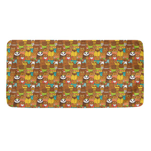 Colorful Cartoon Baby Bear Pattern Print Towel