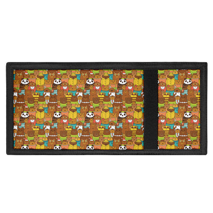 Colorful Cartoon Baby Bear Pattern Print Trifold Wallet