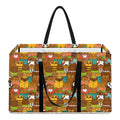 Colorful Cartoon Baby Bear Pattern Print Utility Tote Bag
