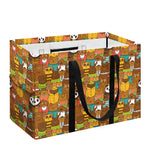 Colorful Cartoon Baby Bear Pattern Print Utility Tote Bag
