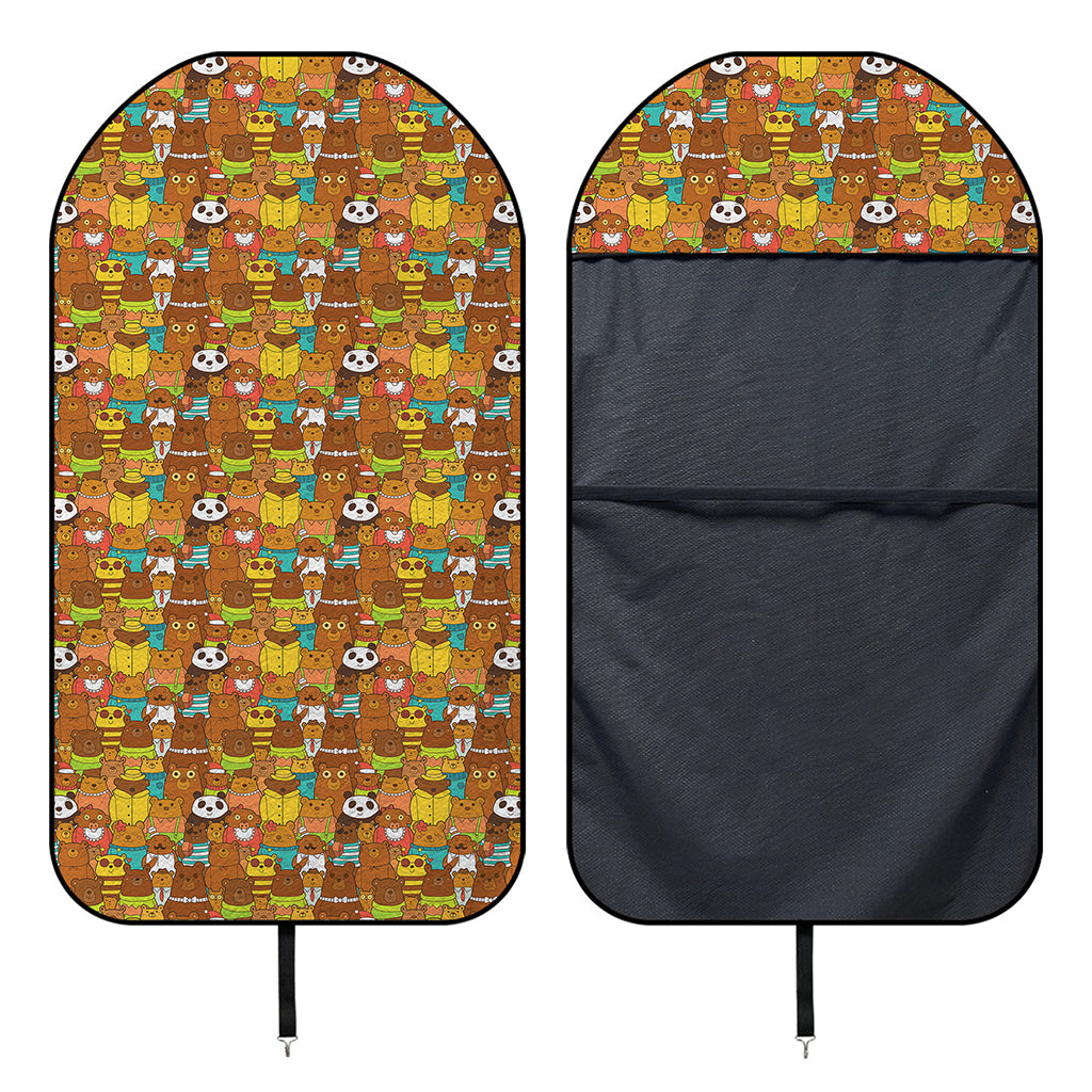 Colorful Cartoon Baby Bear Pattern Print Waterproof Car Seat Cover