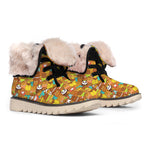 Colorful Cartoon Baby Bear Pattern Print Winter Boots