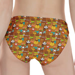 Colorful Cartoon Baby Bear Pattern Print Women's Panties