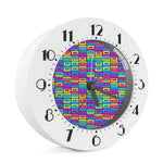 Colorful Cassette Tape Print Alarm Clock