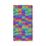 Colorful Cassette Tape Print Baby Crib Sheet