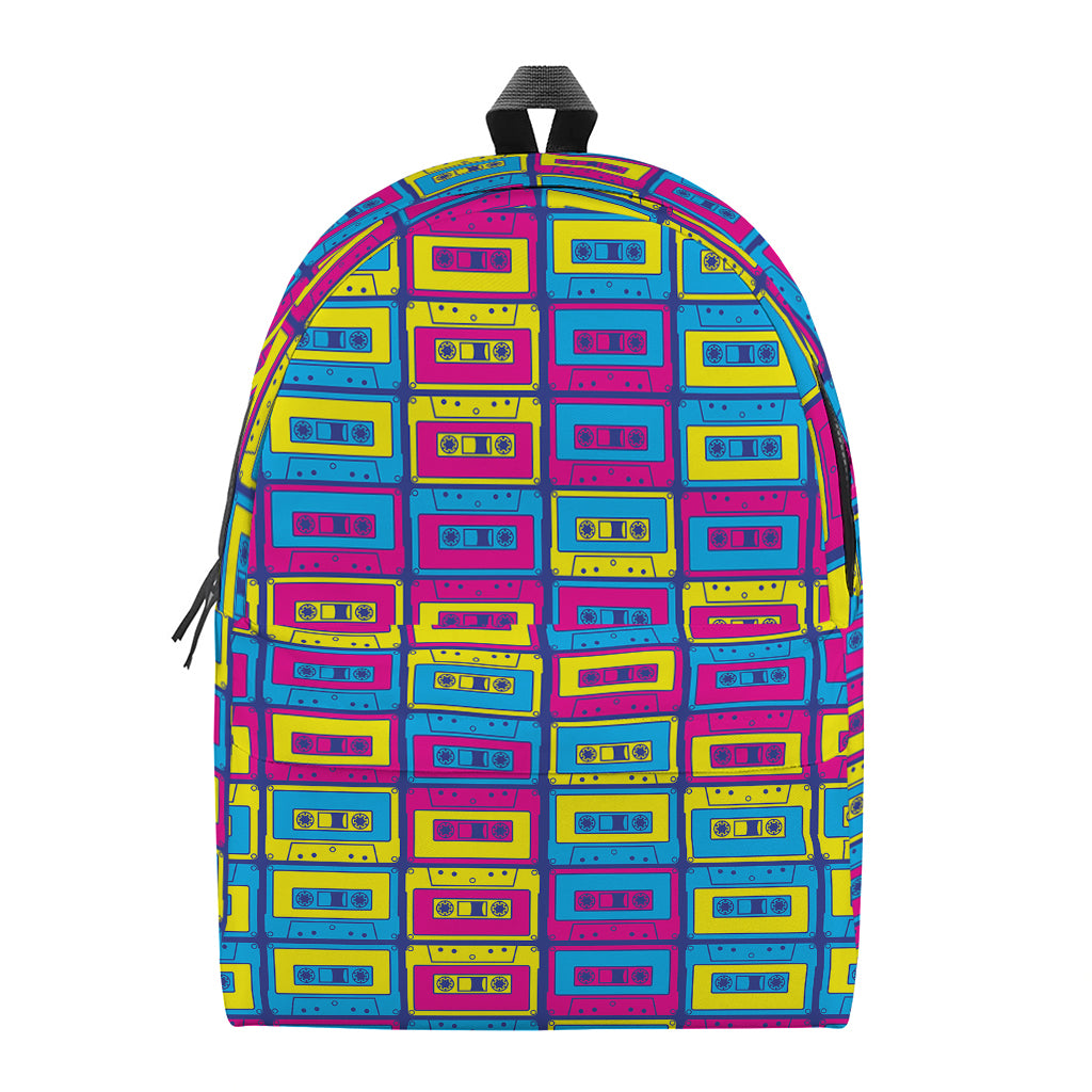 Colorful Cassette Tape Print Backpack