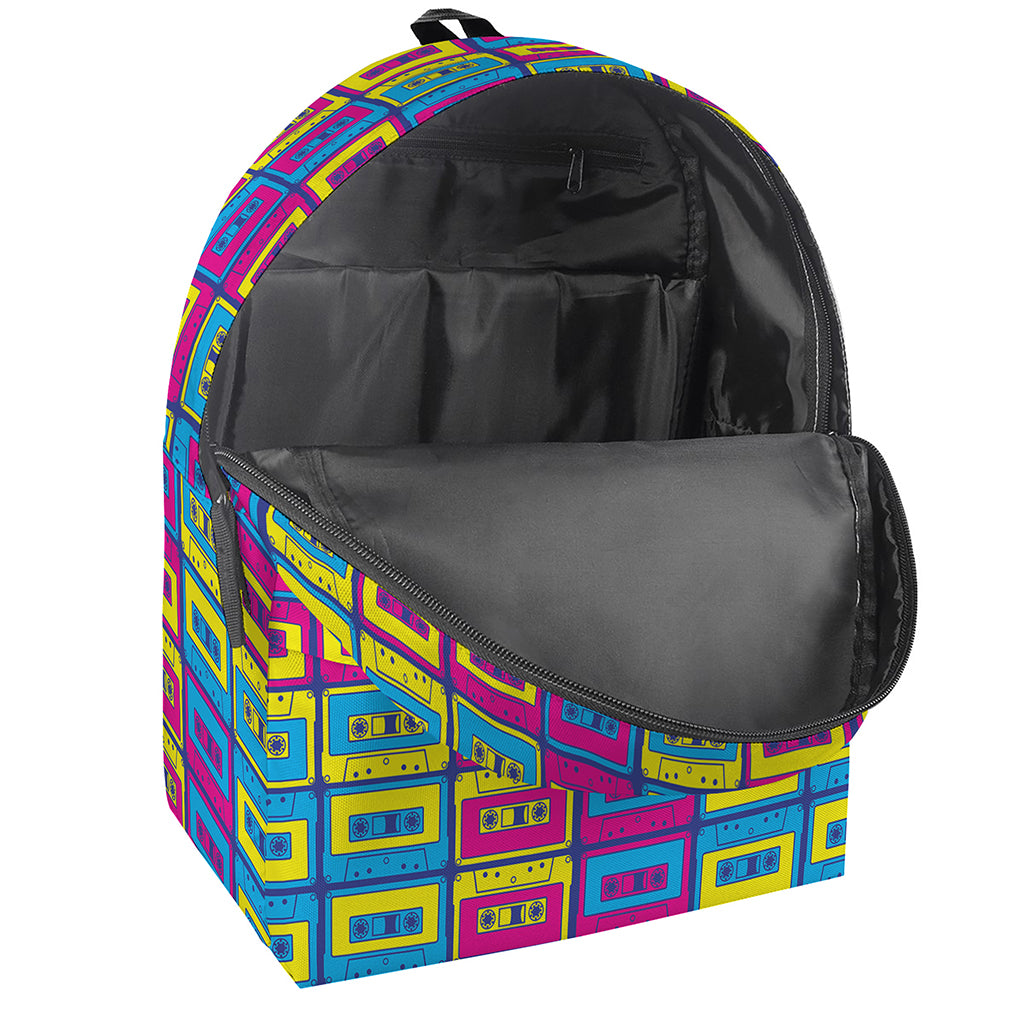 Colorful Cassette Tape Print Backpack