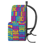 Colorful Cassette Tape Print Backpack