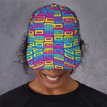 Colorful Cassette Tape Print Baseball Cap