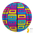Colorful Cassette Tape Print Basketball