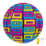 Colorful Cassette Tape Print Basketball