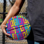 Colorful Cassette Tape Print Basketball
