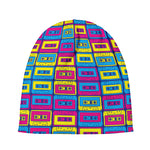 Colorful Cassette Tape Print Beanie