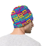 Colorful Cassette Tape Print Beanie