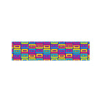 Colorful Cassette Tape Print Bed Runner