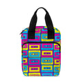 Colorful Cassette Tape Print Bible Tote Bag