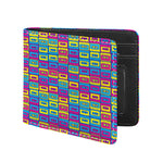 Colorful Cassette Tape Print Bifold Wallet