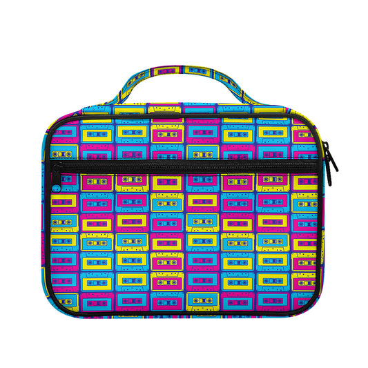 Colorful Cassette Tape Print Briefcase Bible Bag