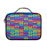 Colorful Cassette Tape Print Briefcase Bible Bag