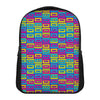 Colorful Cassette Tape Print Casual Backpack