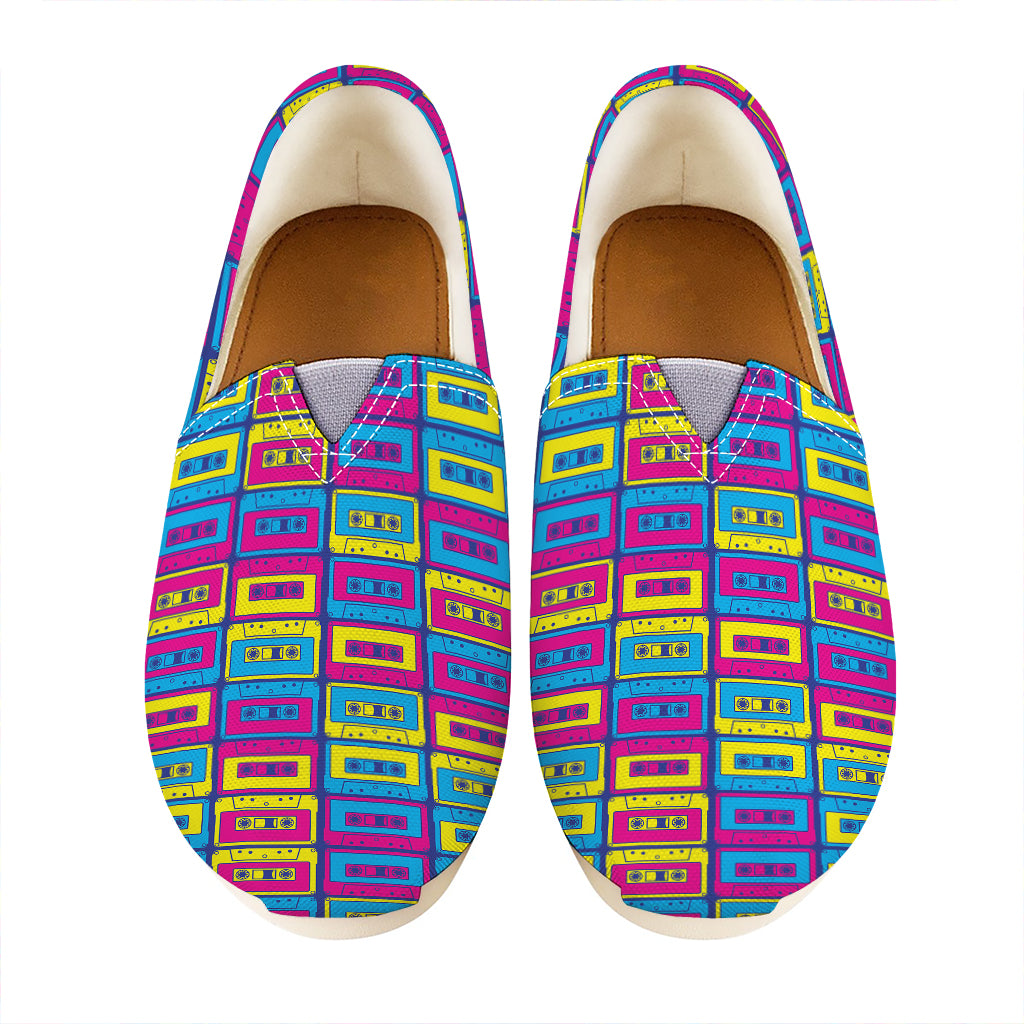 Colorful Cassette Tape Print Casual Shoes