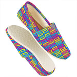 Colorful Cassette Tape Print Casual Shoes