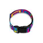 Colorful Cassette Tape Print Dog Collar