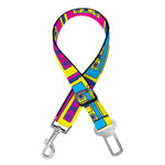 Colorful Cassette Tape Print Dog Seat Belt