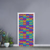 Colorful Cassette Tape Print Door Sticker