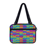 Colorful Cassette Tape Print Double Strap Bible Bag