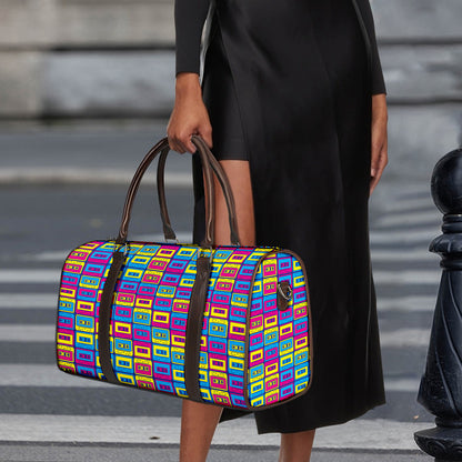 Colorful Cassette Tape Print Duffle Bag