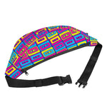 Colorful Cassette Tape Print Fanny Pack