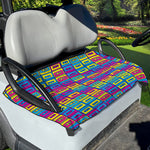 Colorful Cassette Tape Print Golf Cart Seat Cover